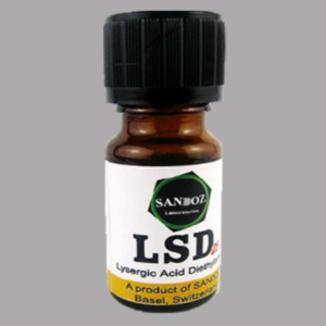 LSD Liquid Drops brown bottle